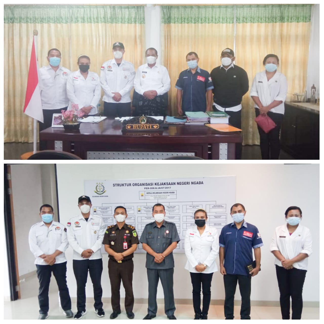 Bawaslu Ngada Melakukan Silaturahmi ke Kantor Bupati dan Kantor Kejaksaan Negeri Ngada