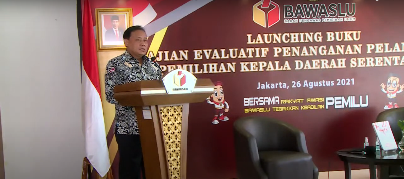 Bawaslu Meluncurkan Buku Kajian Evaluatif Penanganan Pelanggaran Pilkada Serentak 2020