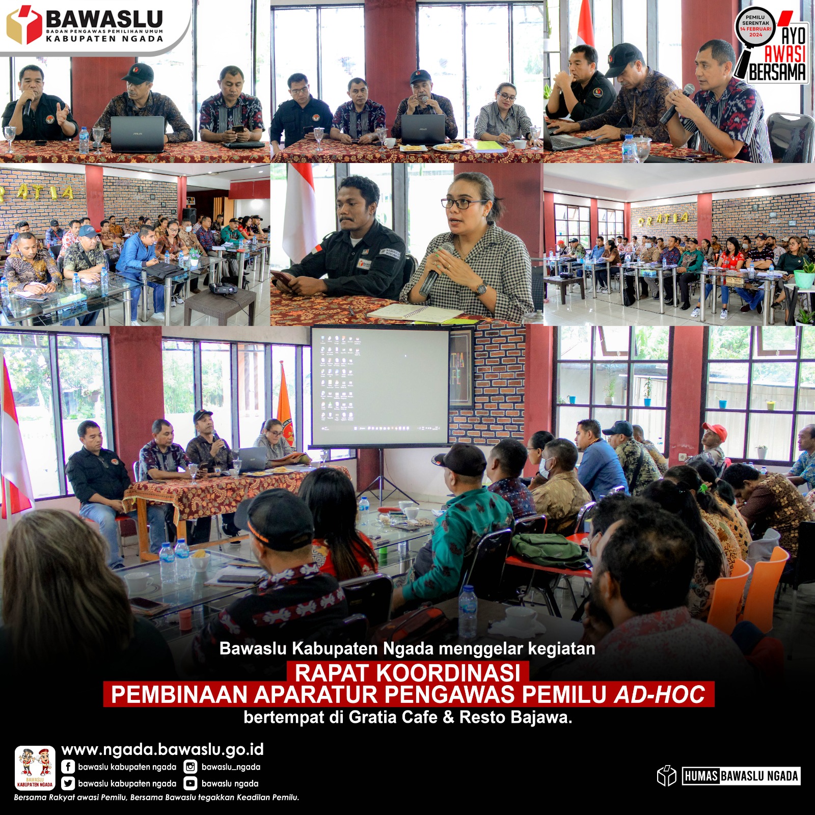 Rakor bersama 36 Panwaslu Kecamatan