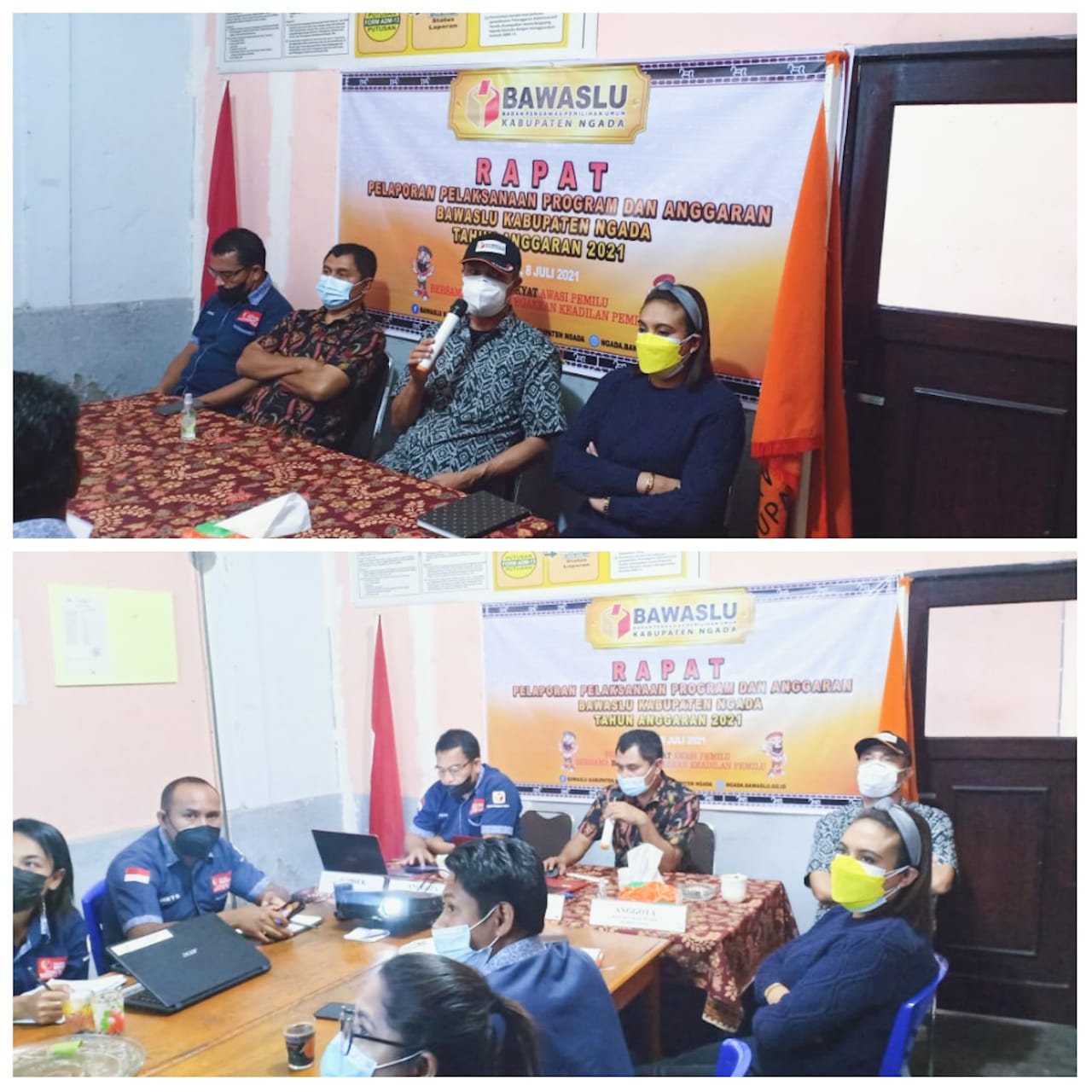 Staf Teknis mengikuti Rapat Pelaporan Anggaran