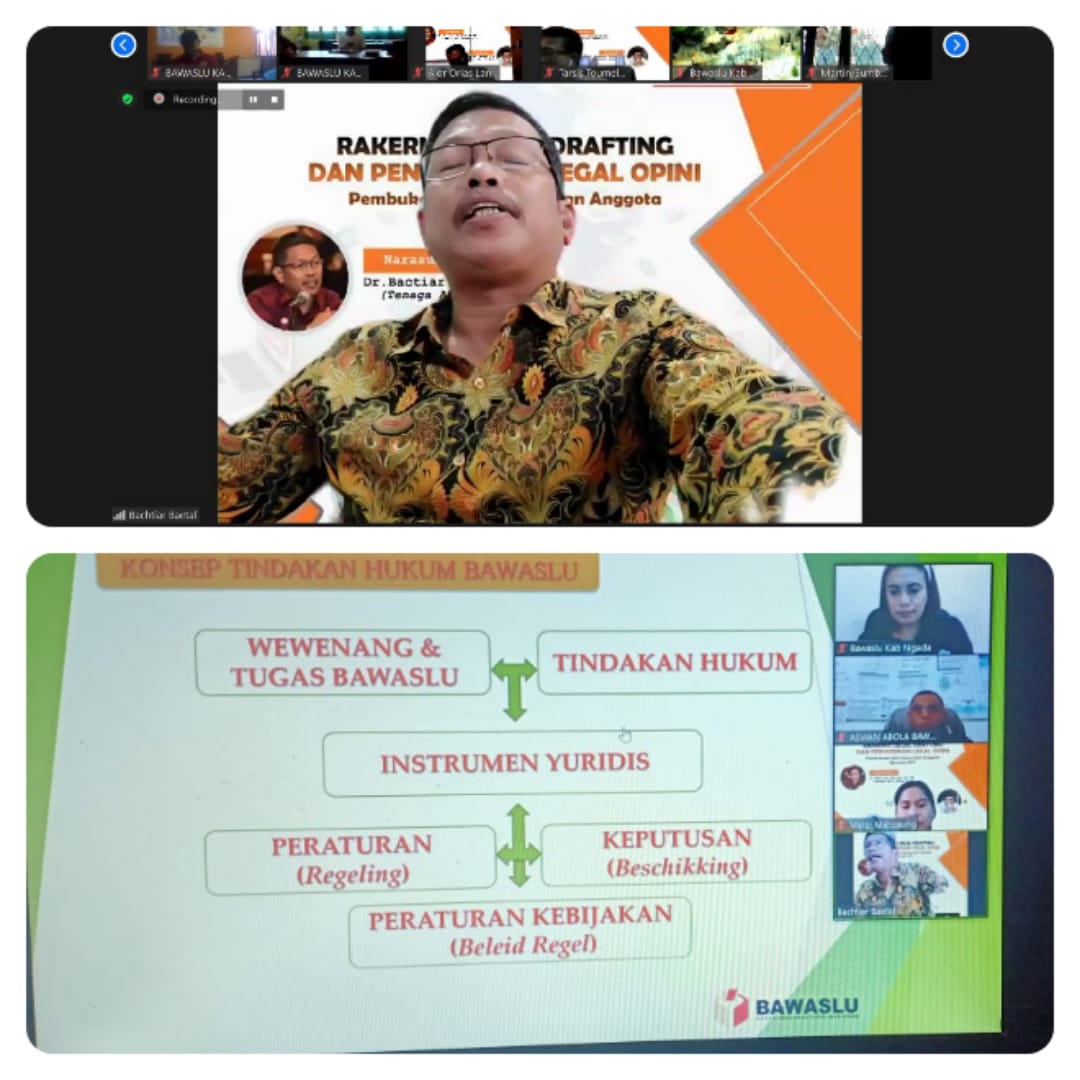 KORDIV HP3S BERSAMA STAF BAWASLU KABUPATEN NGADA  IKUTI RAKERNIS LEGAL DRAFTING DAN PENYUSUNAN LEGAL OPINION 