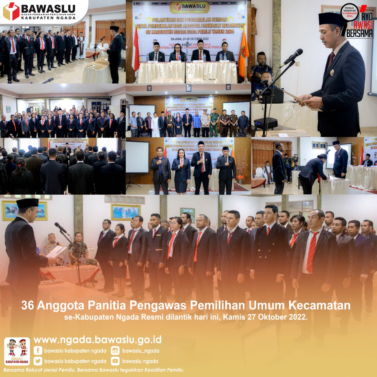 Panwascam Resmi Dilantik