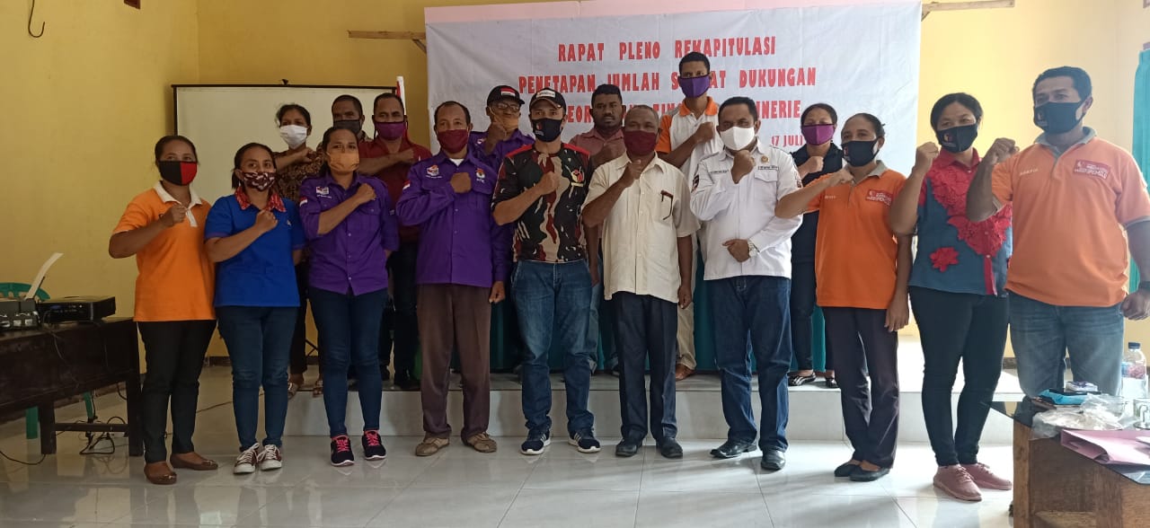 Verifikasi Faktual Syarat Dukungan Bakal Calon Perseorangan Pilkada Ngada Tahun 2020 Memasuki Rapat Pleno Rekapitulasi di Tingkat Kecamatan