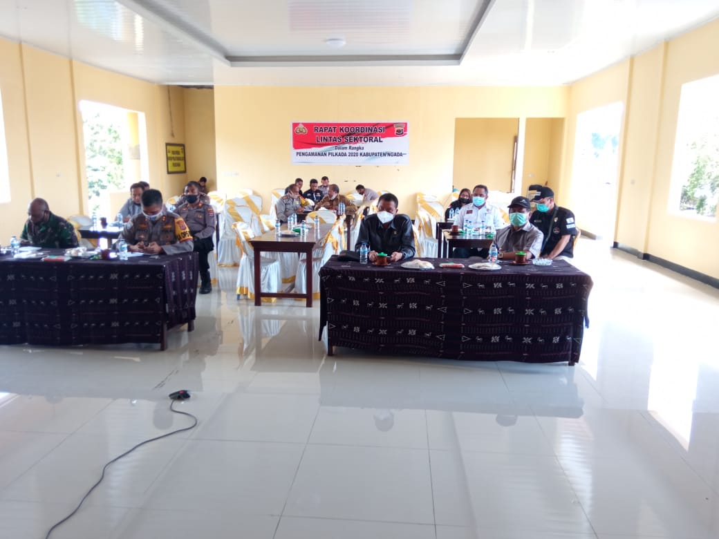 Bawaslu Kabupaten Ngada Mengikuti Vidcon Bersama Forkompinda