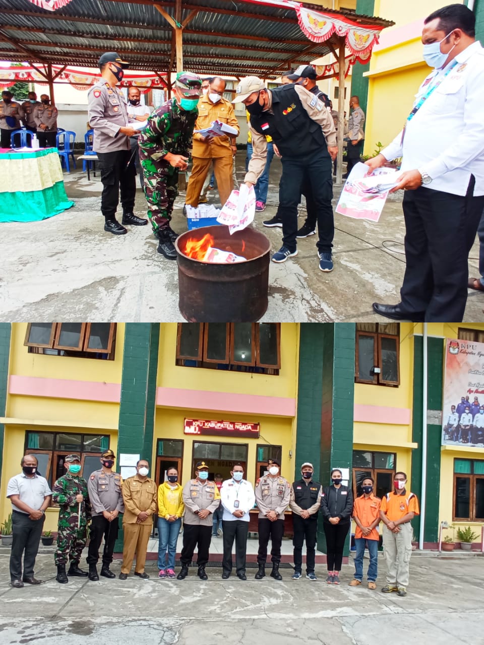 Bawaslu Ngada Awasi Pemusnahan 800 Surat Suara