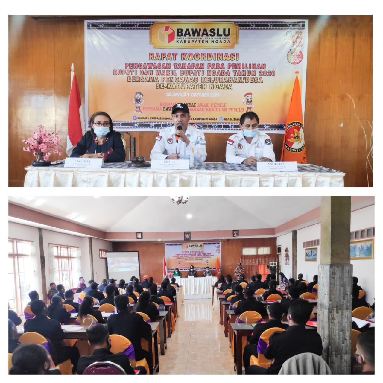 BAWASLU NGADA ADAKAN RAPAT KOORDINASI PENGAWASAN TAHAPAN PADA PEMILIHAN BUPATI DAN WAKIL BUPATI NGADA TAHUN 2020 