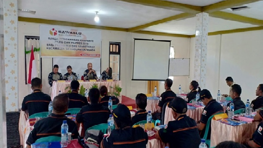 Bawaslu Kabupaten Ngada Gelar Rakor Pengawasan Kampanye Pemilu 2019