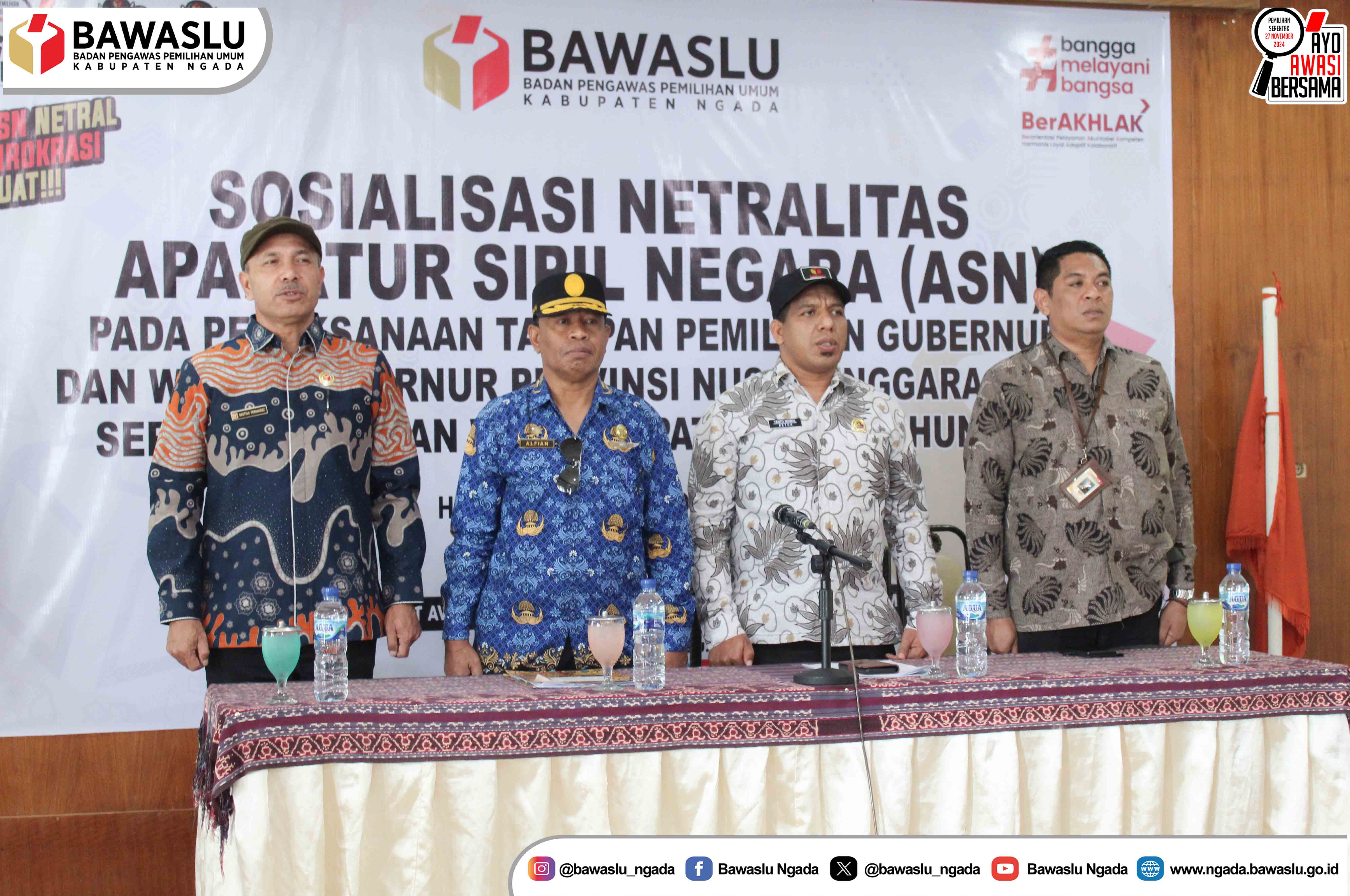 Sosialisasi Netralitas ASN, Bawaslu tekankan ASN Harus Jaga Netralitas