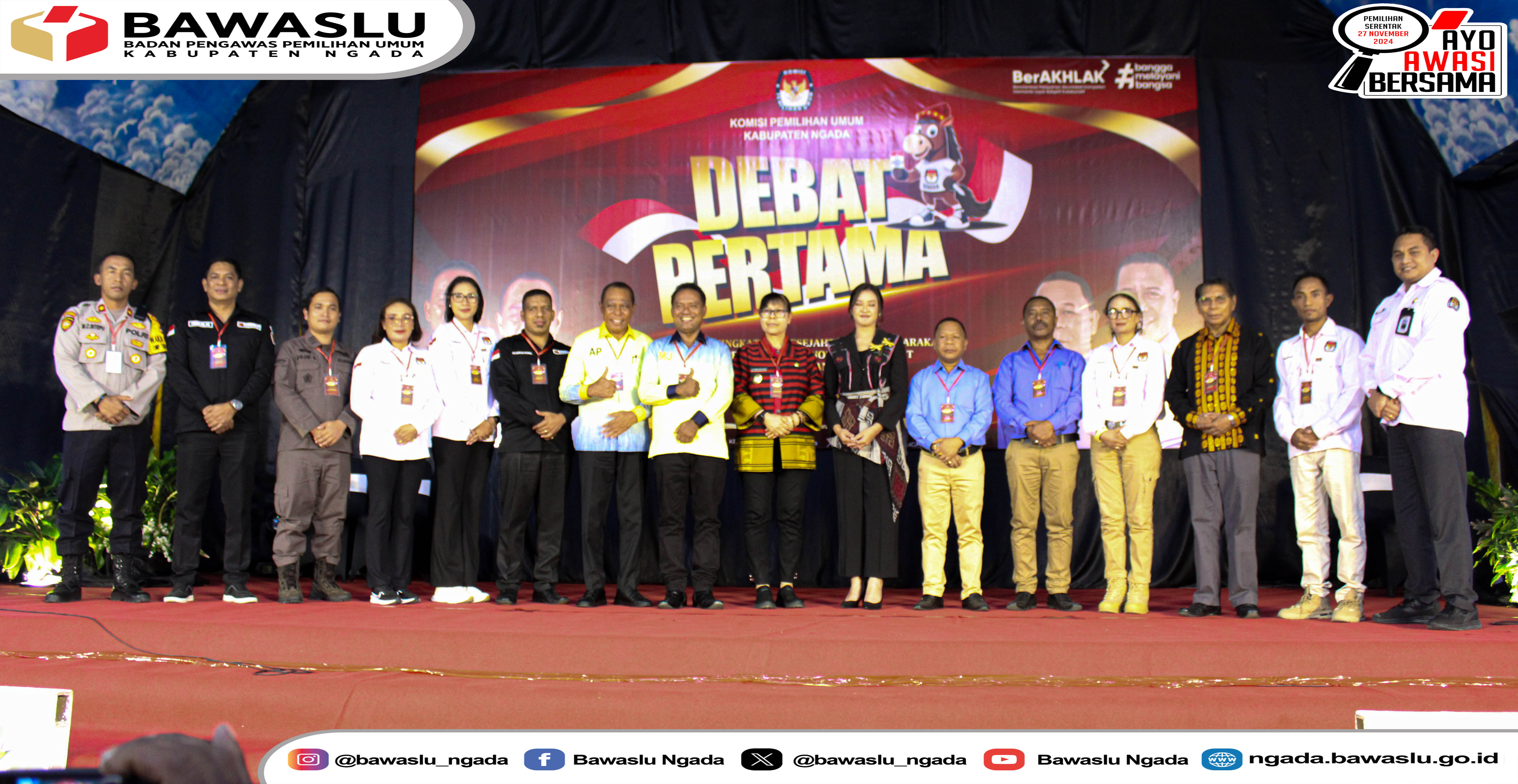  Debat Pertama Paslon Bupati dan Wakil Bupati Ngada.