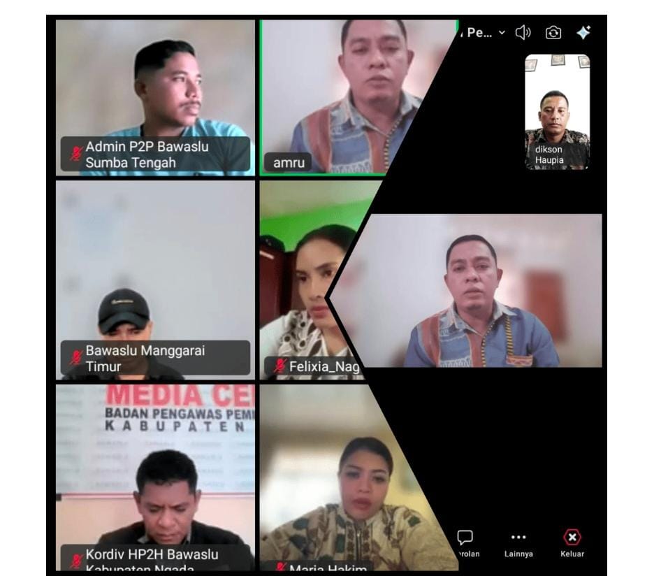 Bawaslu Kabupaten Ngada Hadiri Rapat Evaluasi