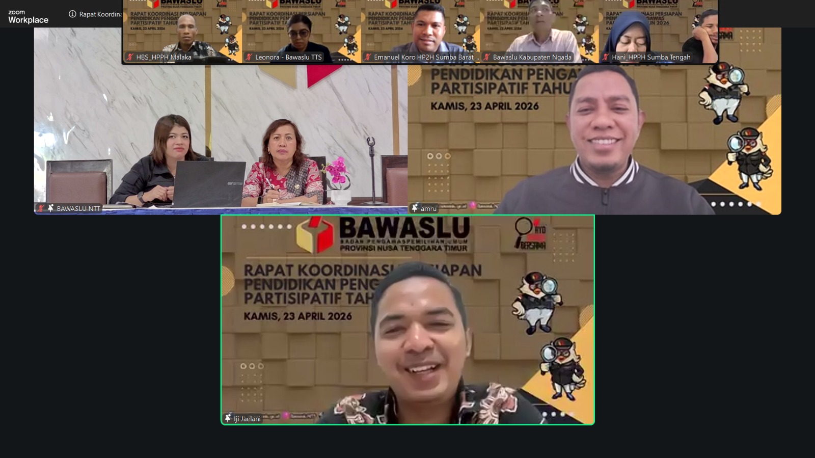Bawaslu Ngada Ikuti Rakor Persiapan Pendidikan Pengawas Partisipatif (P2P) Tahun 2026