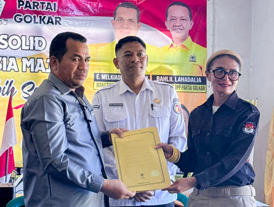 Bawaslu Ngada Awasi Sosialisasi Pemutakhiran Data Partai Politik Semester I Tahun 2026 di Partai Golkar