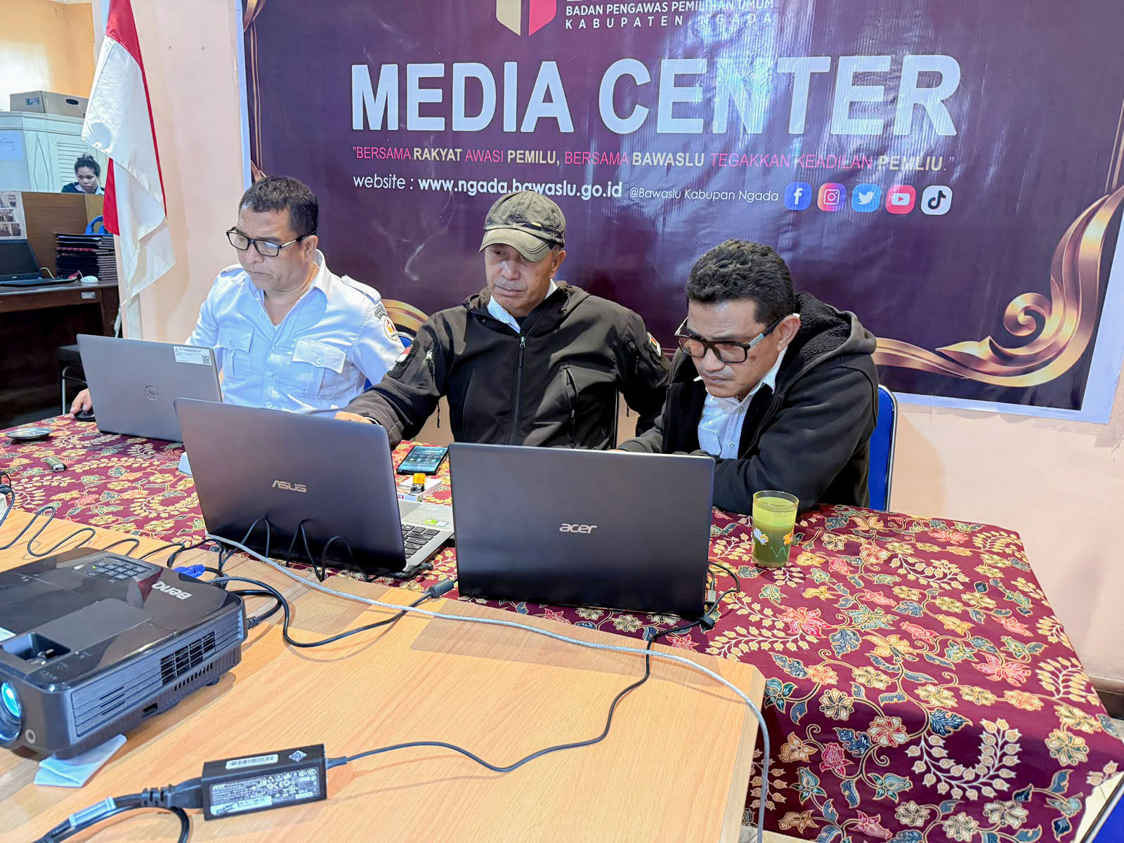 BAWASLU KABUPATEN NGADA IKUTI MINGGAR EDISI XII, BAHAS TAHAPAN PENETAPAN PESERTA PEMILU