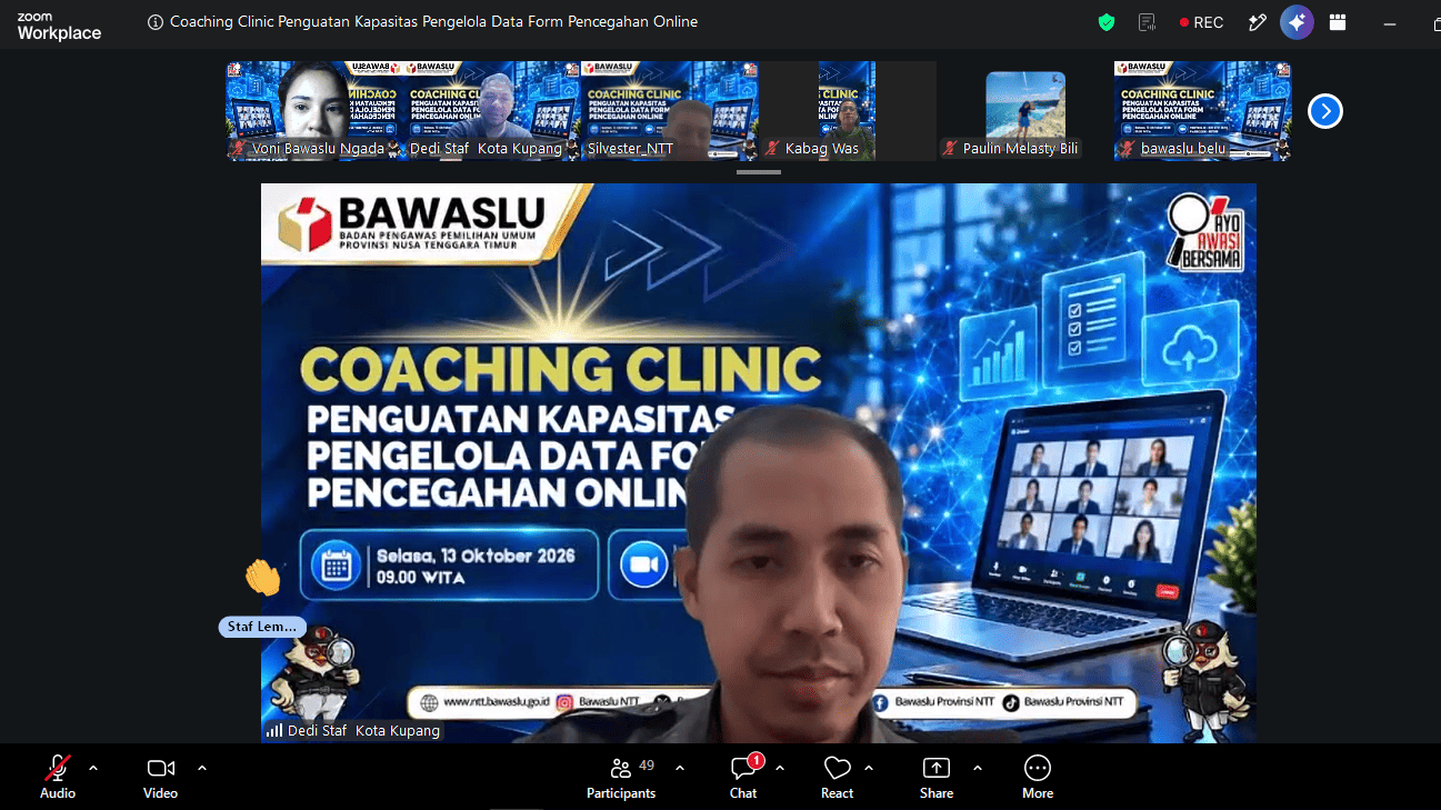 Penguatan Kapasitas Pengelola Data Form Pencegahan Online