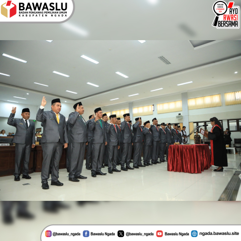 Bawaslu Ngada Hadiri Pelantikan DPRD