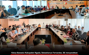 Ketua Bawaslu Ngada Serahkan Laporan Akhir