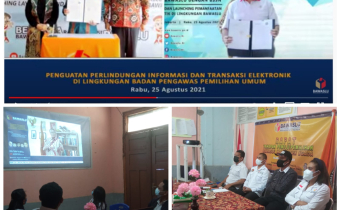 Bawaslu Ngada Ikuti Daring Kesepahaman Bawaslu dan BSSN