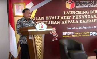 Bawaslu Meluncurkan Buku Kajian Evaluatif Penanganan Pelanggaran Pilkada Serentak 2020