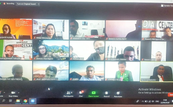 BAWASLU NGADA MENGIKUTI VIDCON BERSAMA BAWASLU PROVINSI NTT