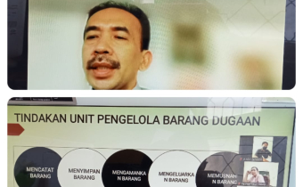 Rakor Persiapan Pembentukan Unit Pengelola Barang Dugaan Pelanggaran di Gelar secara Daring