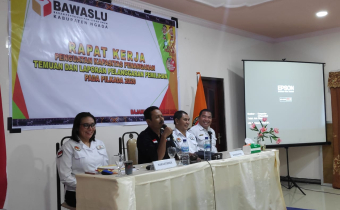 BAWASLU NGADA GELAR RAPAT KERJA PENGUATAN KAPASITAS PENANGANAN TEMUAN DAN LAPORAN PELANGGARAN PEMILIHAN PADA PILKADA NGADA TAHUN 2020