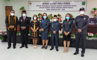 Bawaslu Ngada Menghadiri Rapat Paripurna DPRD Kabupaten Ngada Dalam Rangka Pidato Perdana Bupati Ngada Masa Jabatan 2021 – 2026 