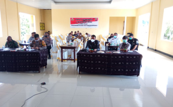 Bawaslu Kabupaten Ngada Mengikuti Vidcon Bersama Forkompinda