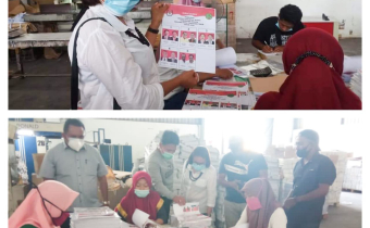 Bawaslu Ngada Mengawasi  Proses Cuting,Sortir Dan Pengepakan Surat Suara