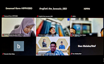 Bawaslu Ngada Sampaikan Masukan DIM Perbawaslu Pengawasan Partisipatif dalam Rapat Inventarisasi Produk Hukum Bawaslu NTT