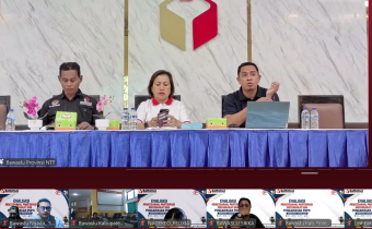 Bawaslu Kabupaten Ngada Ikuti Rapat Evaluasi Pencegahan, Parmas, dan Pengawasan PDPB Semester I Tahun 2026