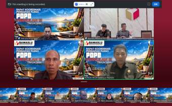 Bawaslu Ngada Ikuti Rakor Persiapan Pleno PDPB Triwulan III Tahun 2026