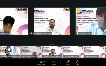 Bawaslu Ngada Ikuti MINGGAR Edisi XVII, Perkuat Kesiapan Pengawasan Tahapan Pemungutan dan Penghitungan Suara